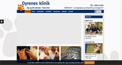 Desktop Screenshot of dyrenesklinik.dk