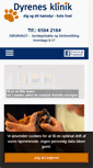 Mobile Screenshot of dyrenesklinik.dk