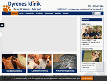 Tablet Screenshot of dyrenesklinik.dk